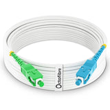 Octofibre - Câble Fibre Optique Freebox - 10m - Renforcée avec Blindage Kevlar - Rallonge/Jarretiere - SC APC vers SC UPC - Garantie 10 Ans