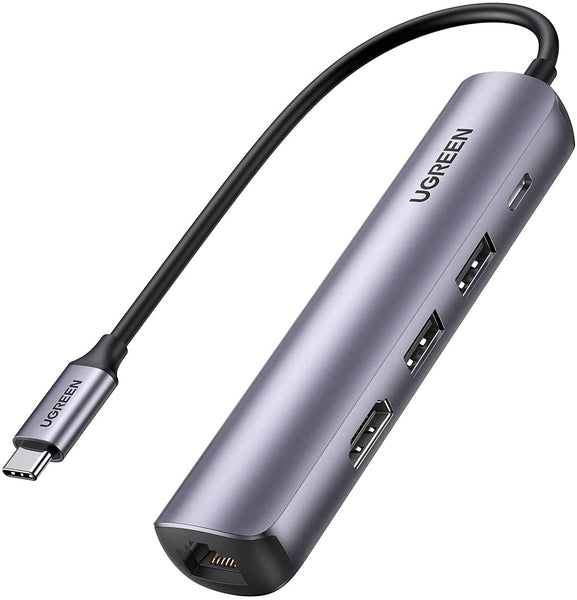 UGREEN Hub USB C 5 en 1 USB C vers HDMI 4K, RJ45 Ethernet, PD 100W –  Andoelec