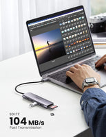 [Expédition France] UGREEN Hub USB C HDMI 4K, Adaptateur Type C , 6 en 1 Dock Multiple Ports USB 3.0 Carte SD MicroSD