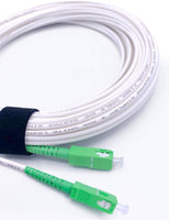 Câble/Rallonge Fibre Optique {Orange SFR Bouygues} - Jarretière Simplex Monomode SC-APC à SC-APC - Blindage et Connecteur Renforcée - Perte Très Fiable - Blanc
